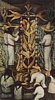 Diego Rivera Famous Paintings - La Fiesta del Maiz (Corn Festival)